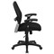 Flash Furniture Contemporary Chair Mid-Back Exec Mesh Chair, Black, Adjustable Arms, 18" to 22" Height, Mesh LF-W42B-GG - alternate 9